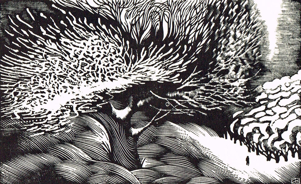 «Зима». 1988. Гравюра на пластику